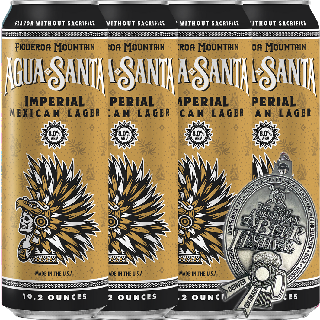 19.2 Cans- 4PACK -Agua Santa Imperial