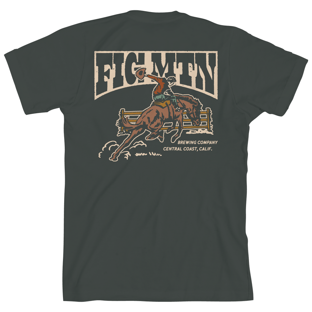 Tee- Bucking Bronco (Hunter Green)