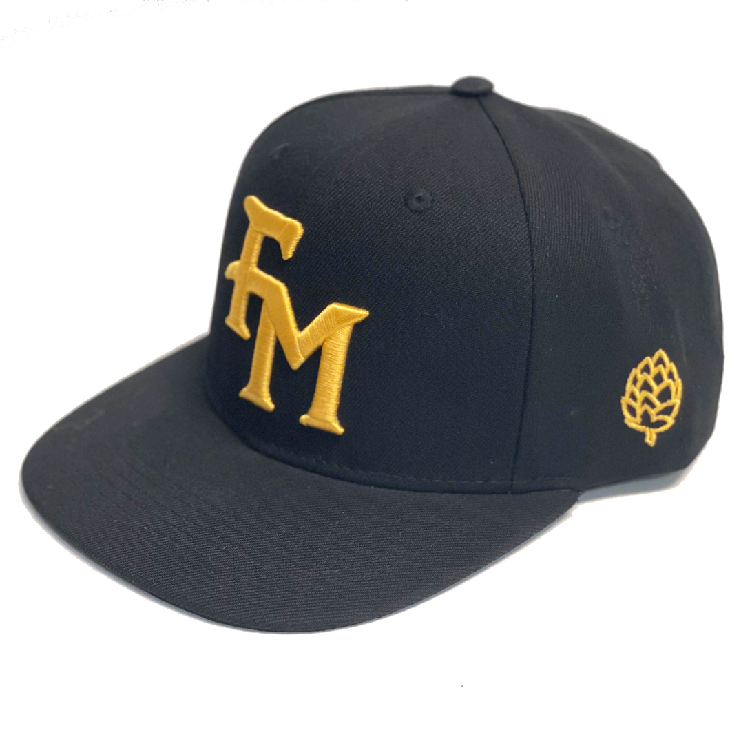 FM Brand with Hop- Black & Gold