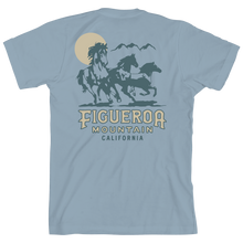 Load image into Gallery viewer, Tee- Wild Horses (Light Blue)
